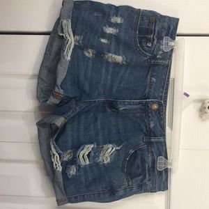 Rue 21 2017 Distressed Denim Jean Shorts